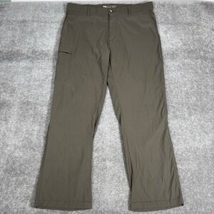 UB Tech Pants Men's 40x32 Green Rainier Travel Tech‎ Expandable Waist Straight